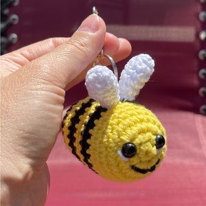 Bumble Bee Crochet Keychain